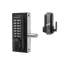 Gatemaster Superlock RVS slot rechtsdraaiend voor koker 10-30 mm zwart - 1-zijdig codeslot en hendel