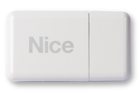 Nice radio WiFi Gateway voor beheer van Nice automatiseringen via MyNice Welcome App 