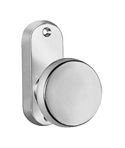AMF deurknop op schild 471 rond - knop Ø50 mm schild 32x81 mm - vast 