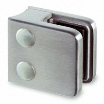 M Label RVS316 glasklem vierkant model 45x45 mm voor buismontage Ø42,4 mm - mm exclusief rubber