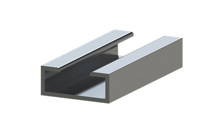 ASO aluminium profiel B.35xH.14 mm, AL 35-14 voor lijsten SENTIR edge 35.55 lengte = 4 meter 