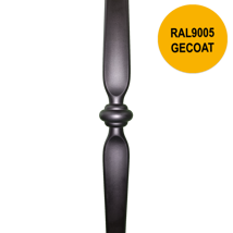 Grande Forge sierspijl GECOAT Ø14mm lengte 1000mm staal - gecoat RAL9005MAT