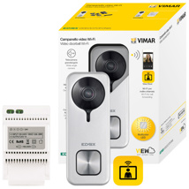 Elvox Wi-Fi video deurbel kit inclusief DIN-rail voedingsmodule en ingebouwd relais 