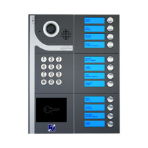 Intratone Dina video-intercom opbouw - 12 knoppen - 1 toetsenbord - proximitylezer - antraciet 
