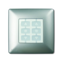 Nice OPLA muurmontageplaat vierkant kleur:aluminium 