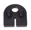 M Label rubber rond model voor glasdikte 8 mm en glaklem 50x40 mm (per 2 verpakt)