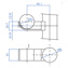 IAM Design Easy Hold RVS304 bevestiging onder - A) voor buis Ø42,4 mm en (B) Ø42,4 mm 