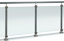 IAM Design Easy Hold RVS304 glasklem smal voor plat oppervlak 