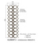 Arteferro Designpaneel Geometric 299 serie - element 2 - vk 8 mm + 16x8 mm - (hxb) 1000x330 mm 